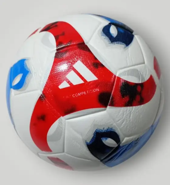 كرة قدم Adidas أبيض وأحمر وأزرق