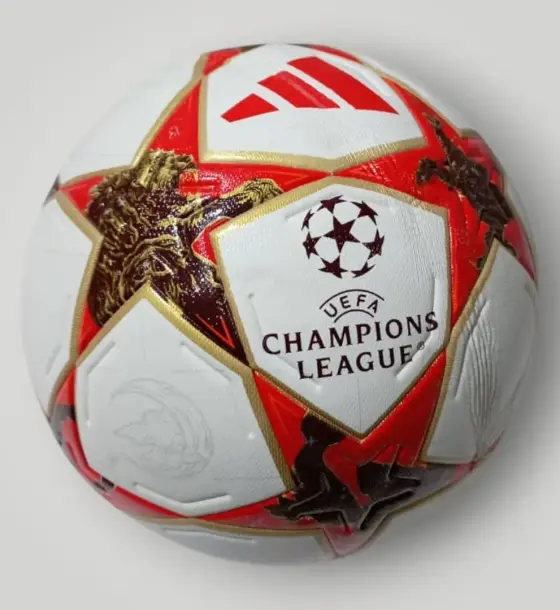 كرة قدم Champions League أبيض وأحمر