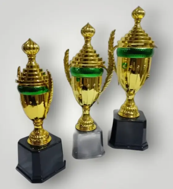 طقم كؤوس ذهبية أخضر 22/25/27cm