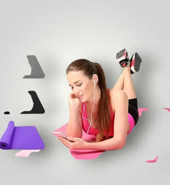 بساط يوغا مع حمالة