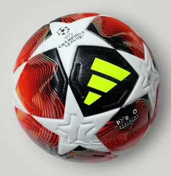كرة قدم Adidas دوري أبطال أبيض وأحمر