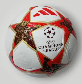 كرة قدم Champions League أبيض وأحمر