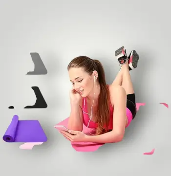 بساط يوغا مع حمالة